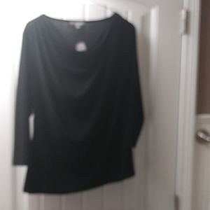 Black 3/4 sleeve dress shirt size medium